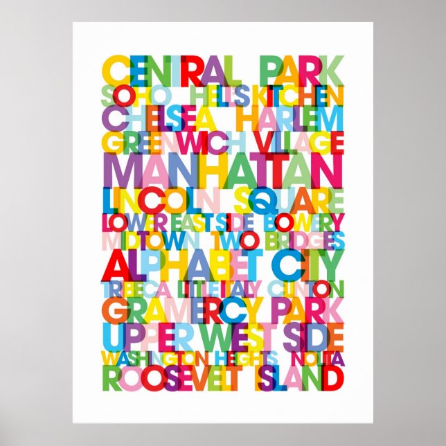 Pôster Manhattan Boroughs Blind (Frente)