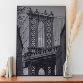 Poster Manhattan Bridge, Dumbo, Brooklyn NYC Photograph 