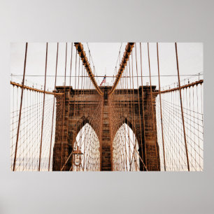 POSTER MANHATTAN BRIDGE NEW YORK