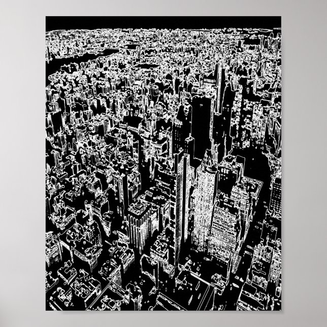 Poster Manhattan designed (Frente)