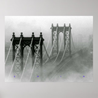 Pôster Manhattan Morning Fog
