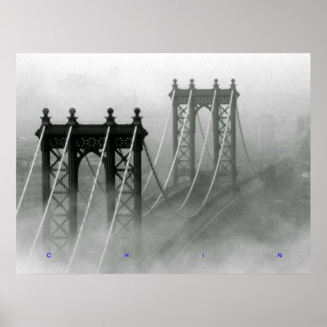 Pôster Manhattan Morning Fog (Frente)