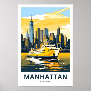 Poster Manhattan New York Travel Print