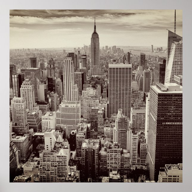 Poster Manhattan, Nova Iorque (panorama) (Frente)