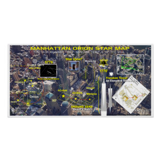 Pôster Manhattan Orion Star Map