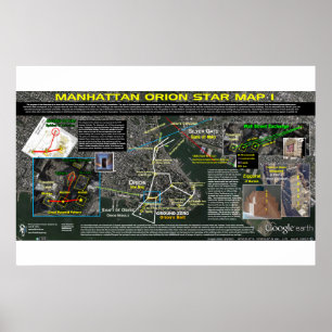 Poster Manhattan Orion Star Map 1