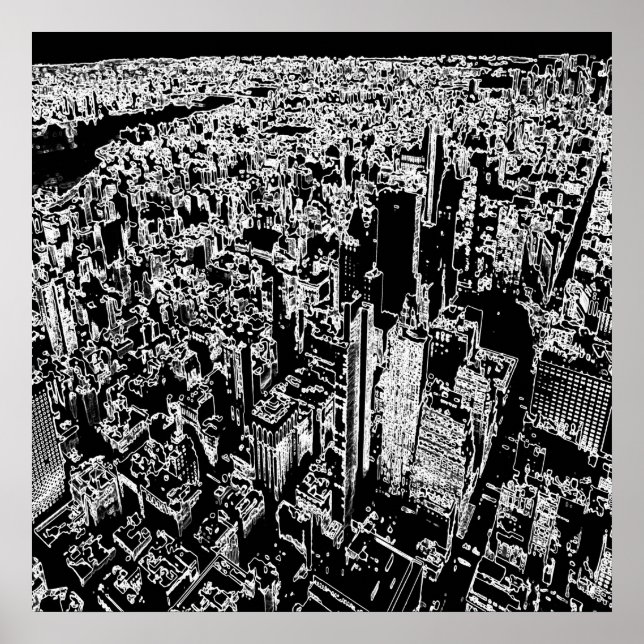 Poster Manhattan projetado (Frente)