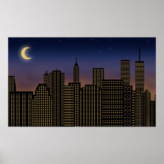 Pôster Manhattan Skyline
