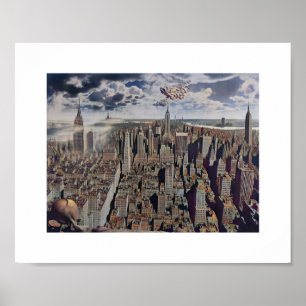 Poster Manhattan Surrealistas ViewArt Inspirada