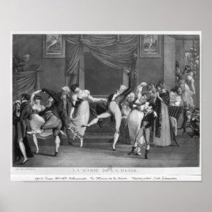 Poster Mania da dança, 1809