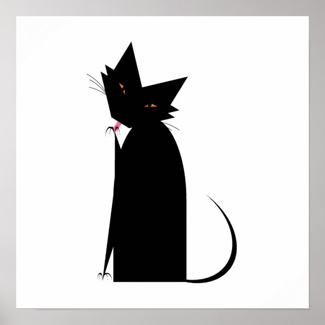 Pôster Manicure Cat (Frente)