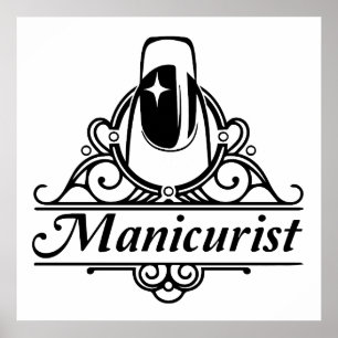 Poster Manicurista no Trabalho