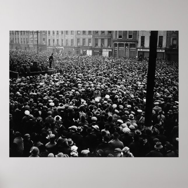 Poster Manifestação Gratuita de Michael Collins em 1922 (Frente)