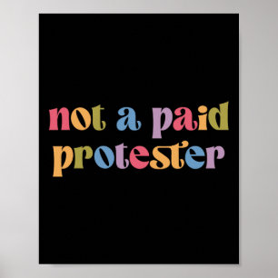 Poster Manifestante Pago Não Resistiu Ao Protesto Polític