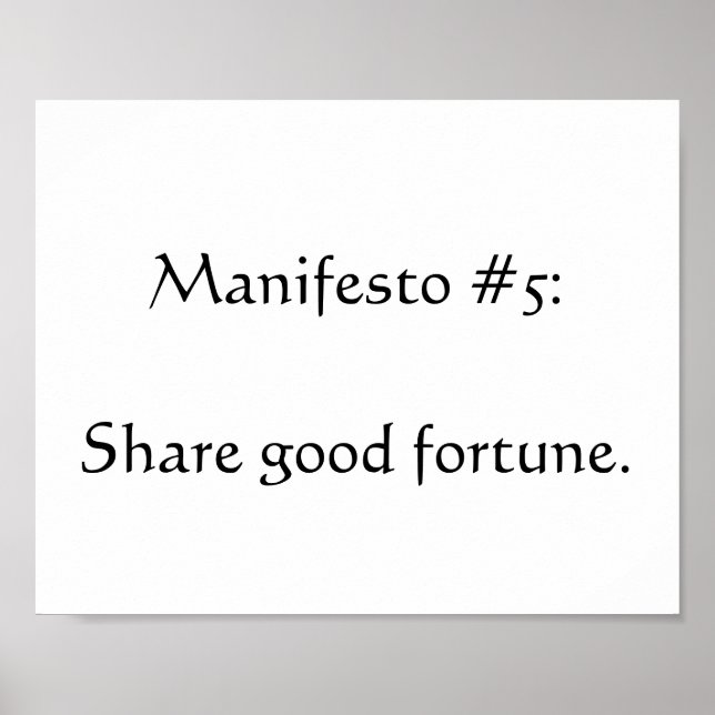 Poster Manifesto #5 (Frente)