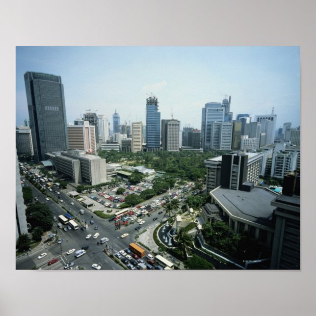Pôster Manila Skyline (Frente)