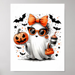 Poster Manípulo de Cartoons Ghost Halloween Diva Cute