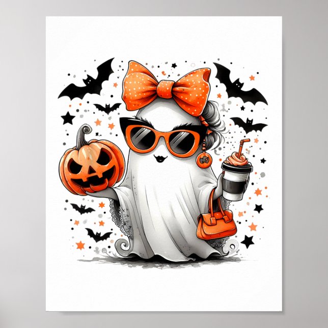 Poster Manípulo de Cartoons Ghost Halloween Diva Cute (Frente)