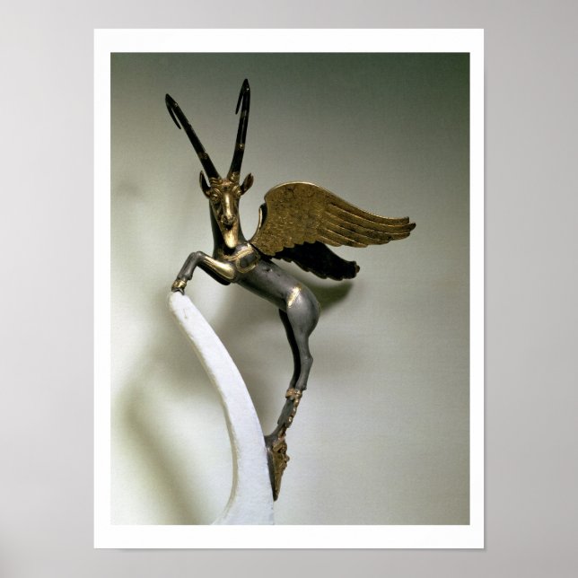 Pôster Manípulo de vase em forma de íbex alado, Achaemen (Frente)