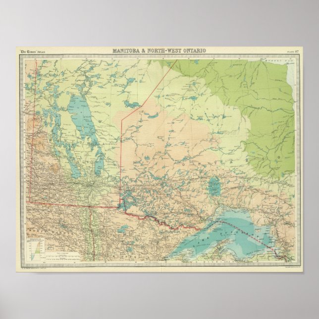 Pôster Manitoba & Northwest Ontario (Frente)