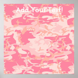 Pôster Manly Pink Camo