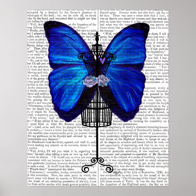 Pôster Mannequin Blue Butterfly (Frente)