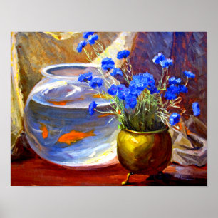 Poster Mannheim - Aquário e Flores