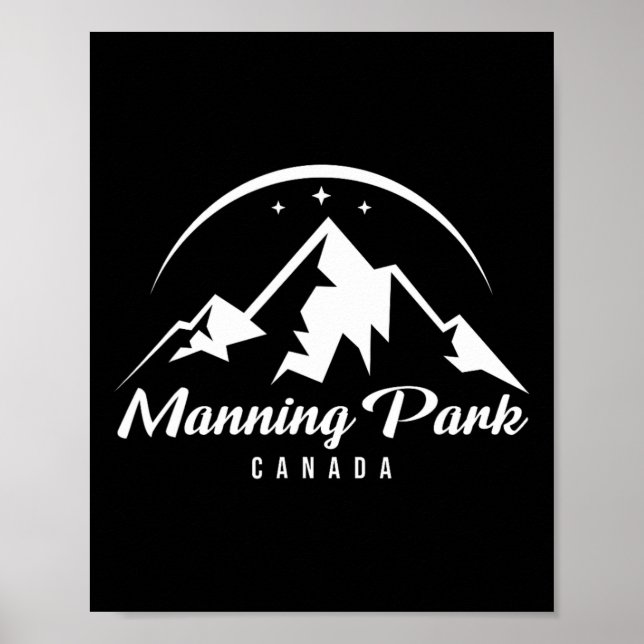 Poster Manning Park Canada Ski Resort ski Snowboard (Frente)