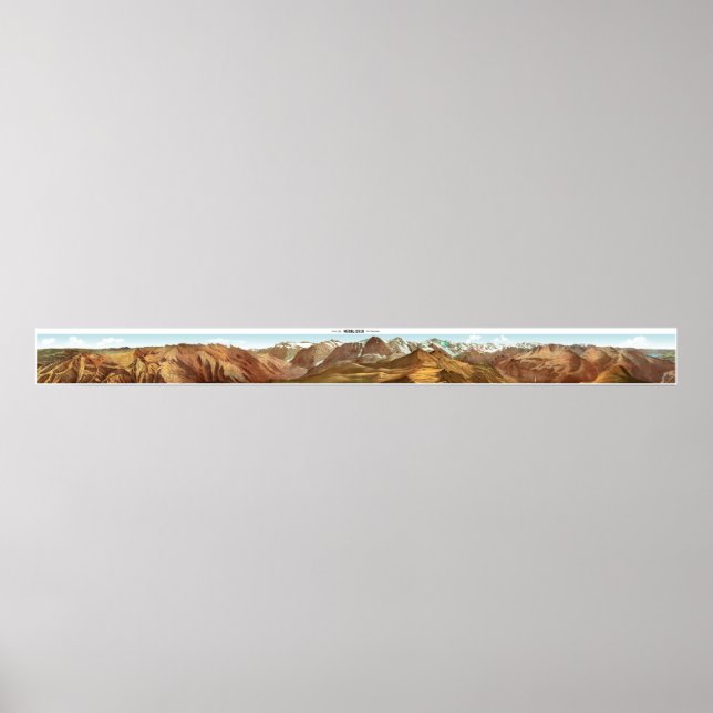 Pôster MANNLICHEN Swiss Alps 360° Panorama (Frente)