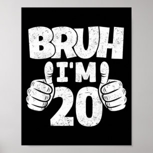 Poster Mano com 20 Anos de Idade Adeus Adolescentes Anive