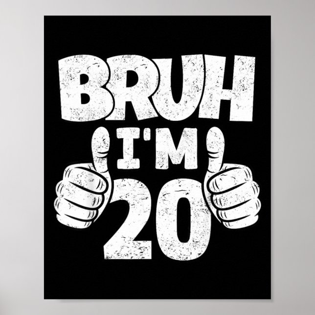 Poster Mano com 20 Anos de Idade Adeus Adolescentes Anive (Frente)