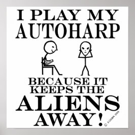 Poster Mantém os Aliens longe do Autoharp