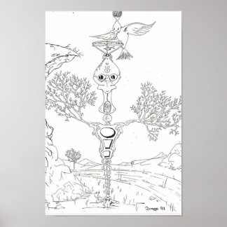 Poster Mantendo silêncio