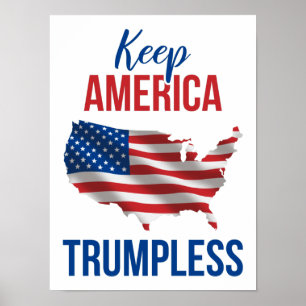 Poster Mantenha a América Trumpless V