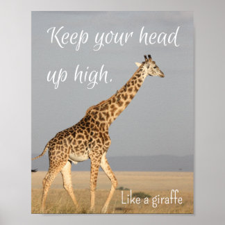 Poster Mantenha a cabeça erguida!