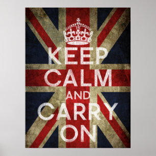 Poster Mantenha a calma e continue