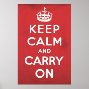Poster Mantenha a calma e continue