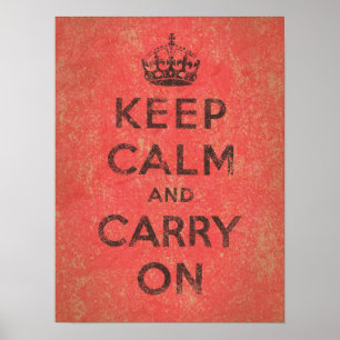 Poster Mantenha a calma e continue