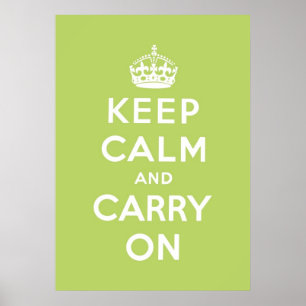 Poster mantenha a calma e continue o original