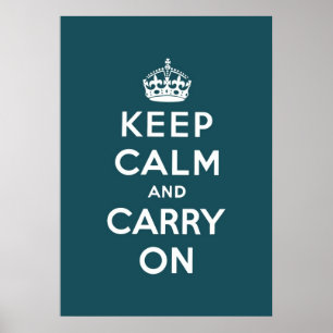 Poster mantenha a calma e continue o original