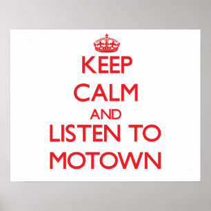 Pôster Mantenha a calma e escute MOTOWN