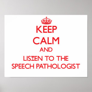 Poster Mantenha a calma e escute o patologista de
