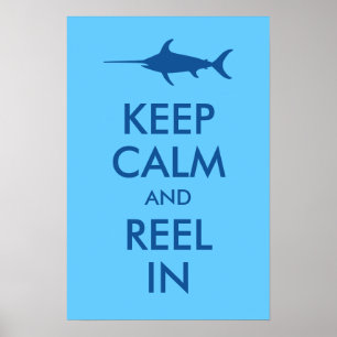Poster Mantenha a Calma e Imprima a Linha