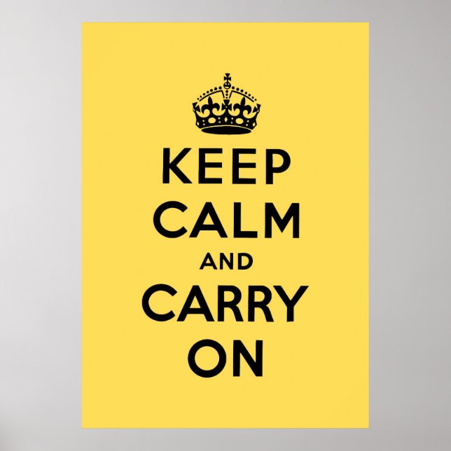 Poster mantenha a calma e o carregar no Original (Frente)