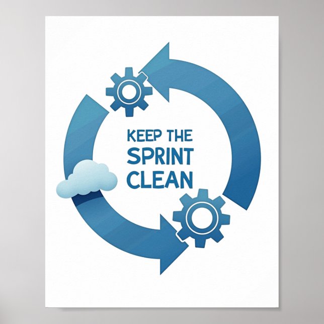 Poster Mantenha a limpeza do Sprint (Frente)