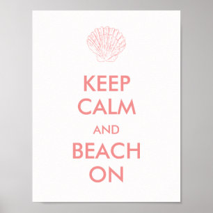 Poster - MANTENHA a PRAIA CALMA