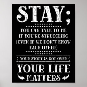 Poster Mantenha A Sua Vida Como Um Grau De Sensibilização