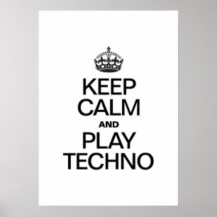 POSTER MANTENHA A TECNOLOGIA CALM AND PLAY