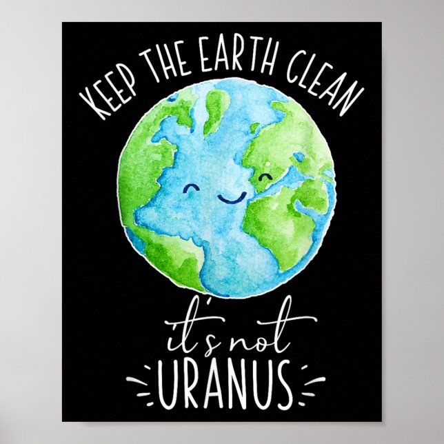 Poster Mantenha A Terra Limpada Não É Engraçado (Frente)
