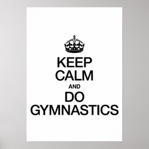 POSTER MANTENHA CALMO E FAÇA A GINÁSTICA